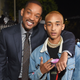 Will Smith and son Jaden Smith in Los Angeles on Dec. 13, 2017 (Michael Kovac/Getty Images for Netflix)